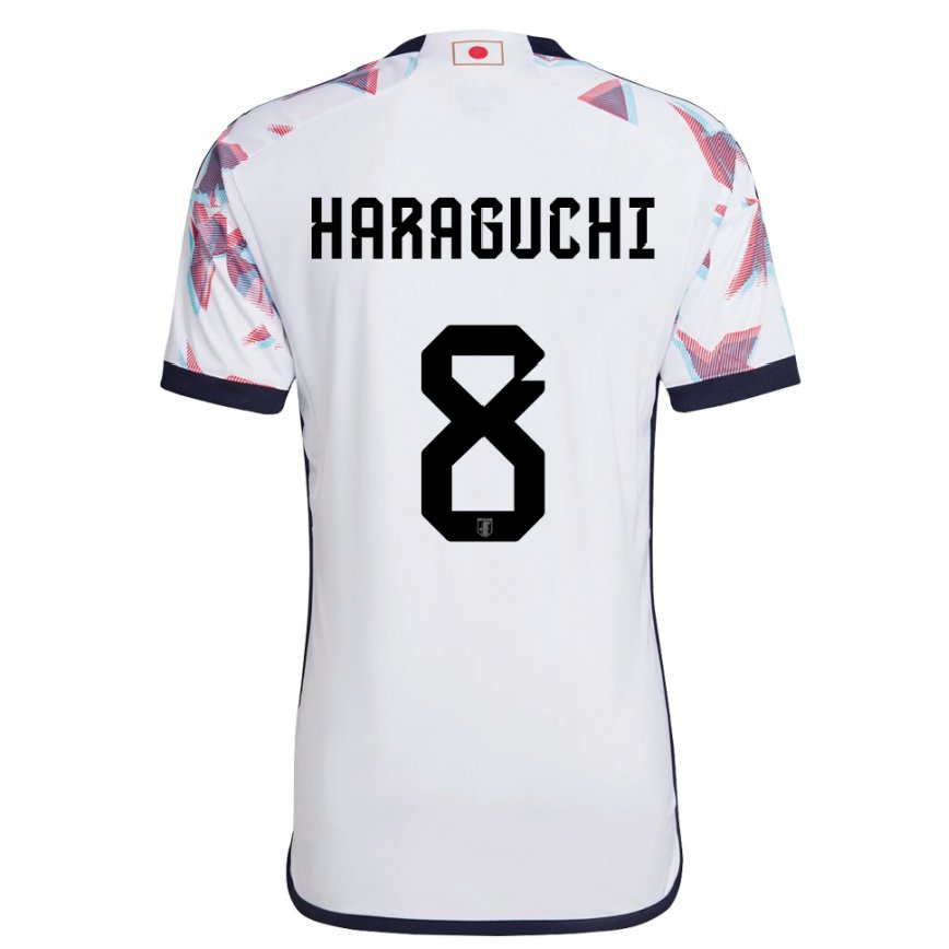 Hombre Camiseta Japón Genki Haraguchi #8 Blanco 2ª Equipación 22-24 México