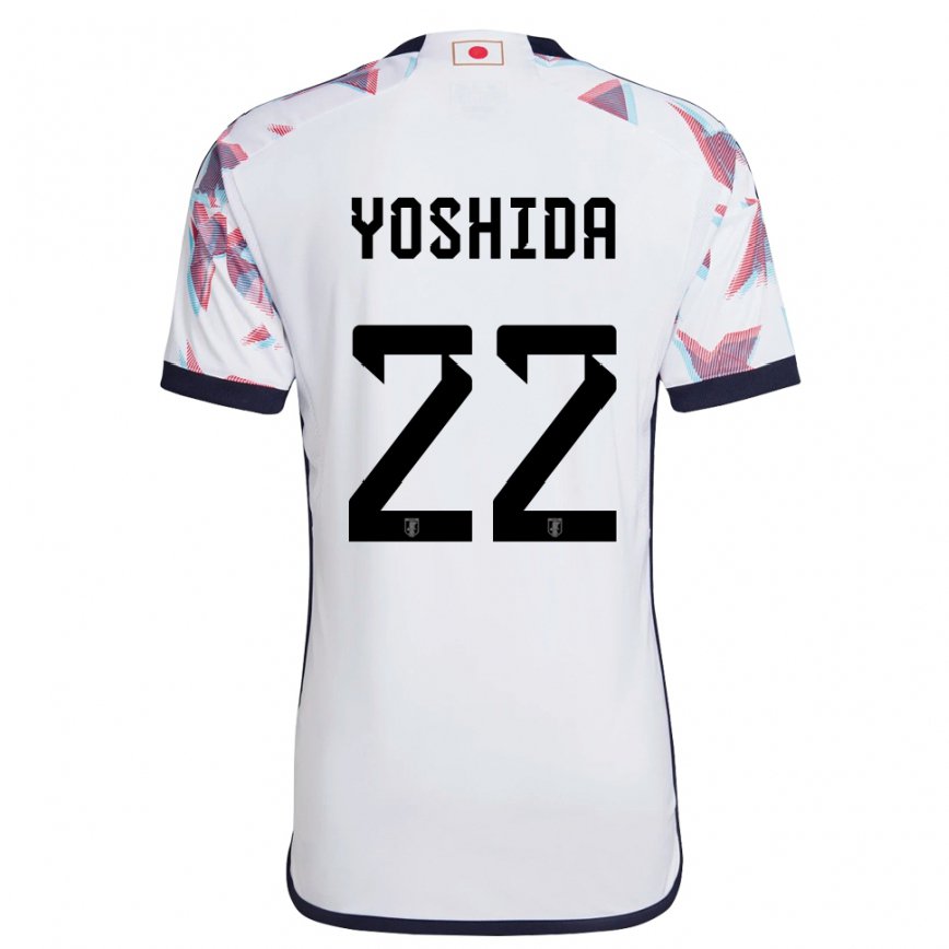 Hombre Camiseta Japón Maya Yoshida #22 Blanco 2ª Equipación 22-24 México