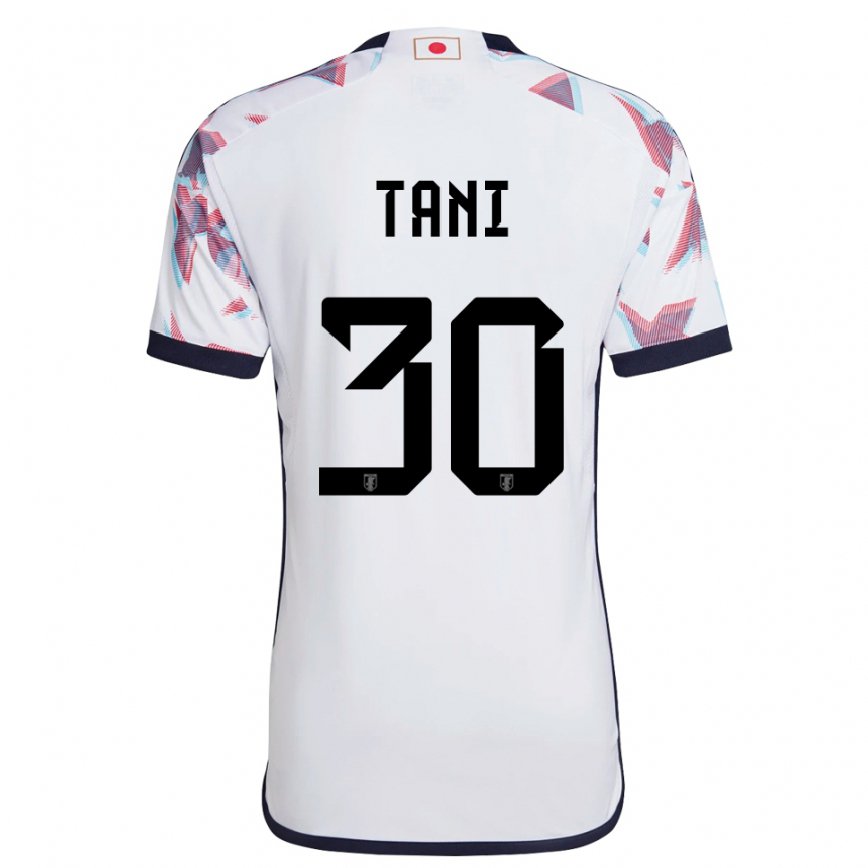Hombre Camiseta Japón Kosei Tani #30 Blanco 2ª Equipación 22-24 México