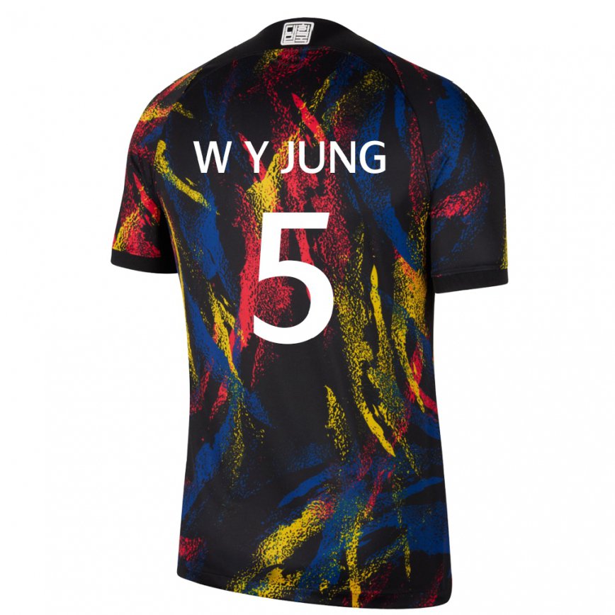 Hombre Camiseta Corea Del Sur Woo-young Jung #5 Multicolores 2ª Equipación 22-24 México