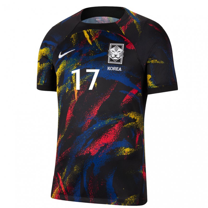 Hombre Camiseta Corea Del Sur Sang-ho Na #17 Multicolores 2ª Equipación 22-24 México