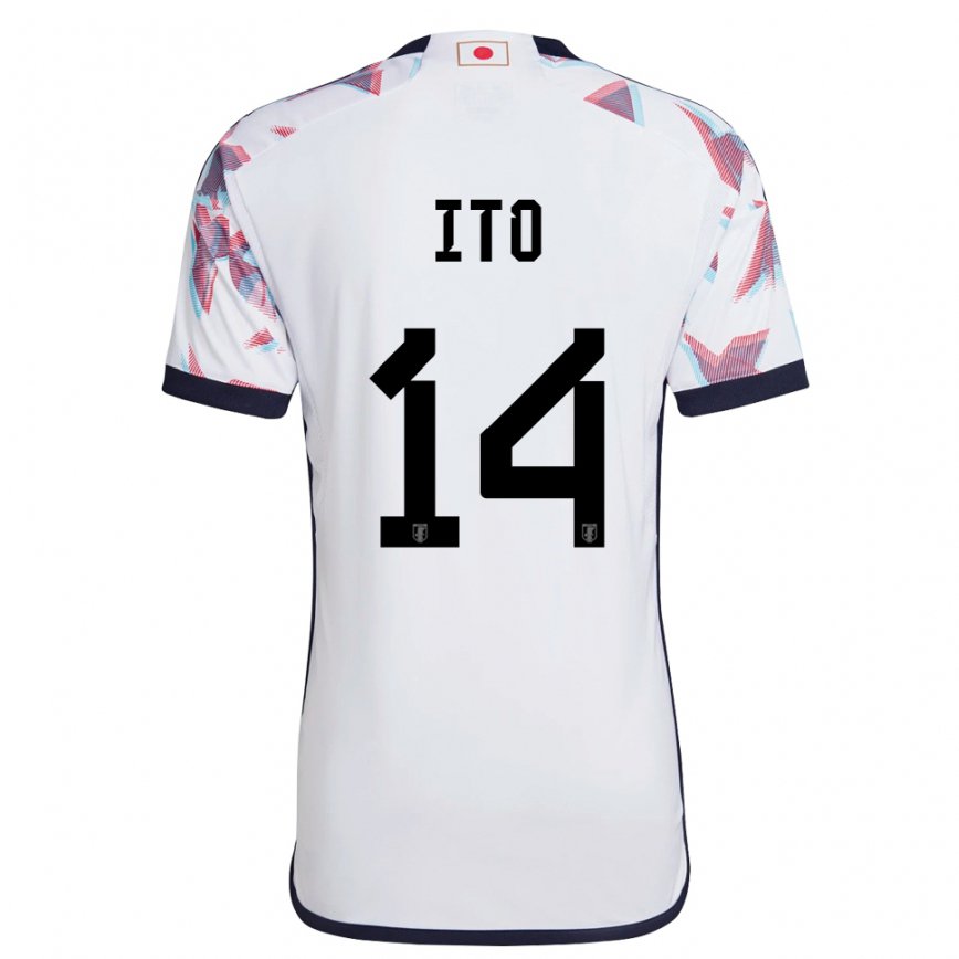 Mujer Camiseta Japón Junya Ito #14 Blanco 2ª Equipación 22-24 México