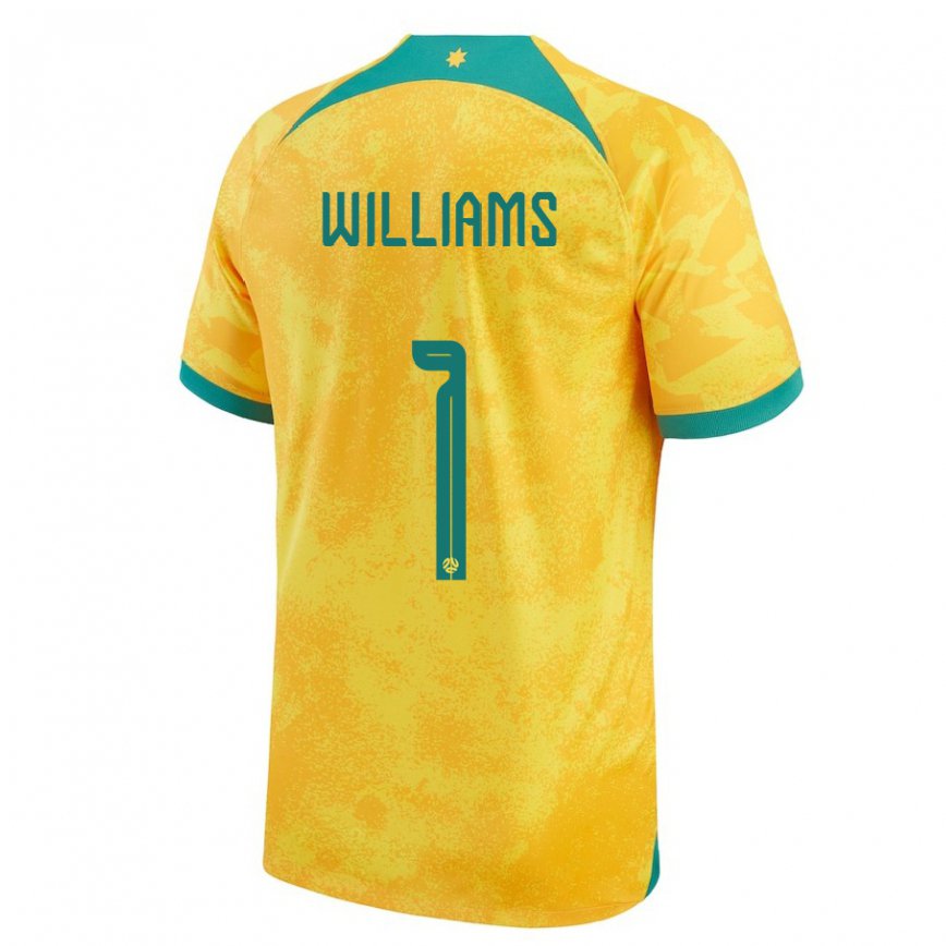 Niño Camiseta Australia Lydia Williams #1 Dorado 1ª Equipación 22-24 México