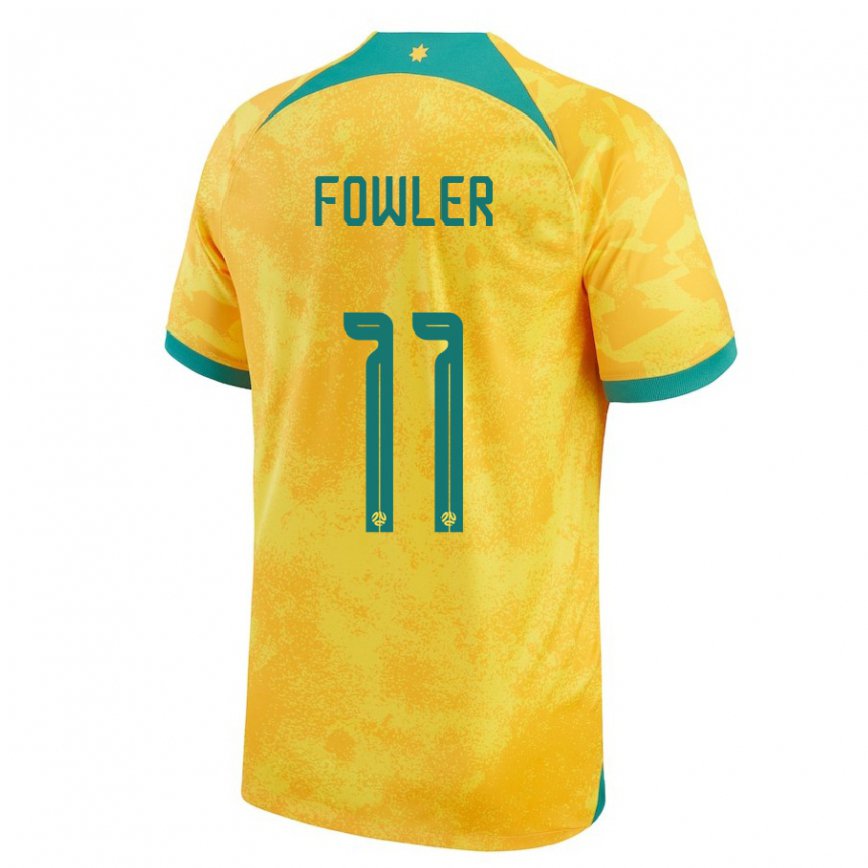 Niño Camiseta Australia Mary Fowler #11 Dorado 1ª Equipación 22-24 México