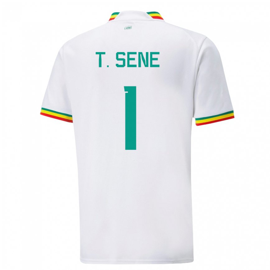 Niño Camiseta Senegal Thiaba Gueye Sene #1 Blanco 1ª Equipación 22-24 México