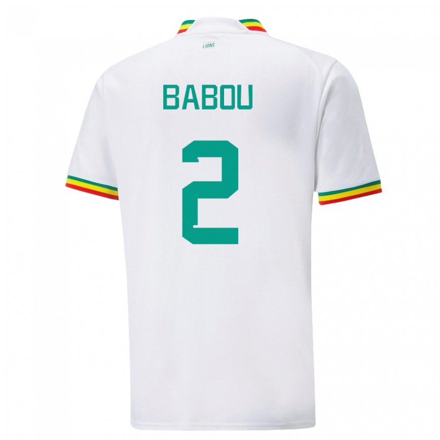 Niño Camiseta Senegal Marieme Babou #2 Blanco 1ª Equipación 22-24 México