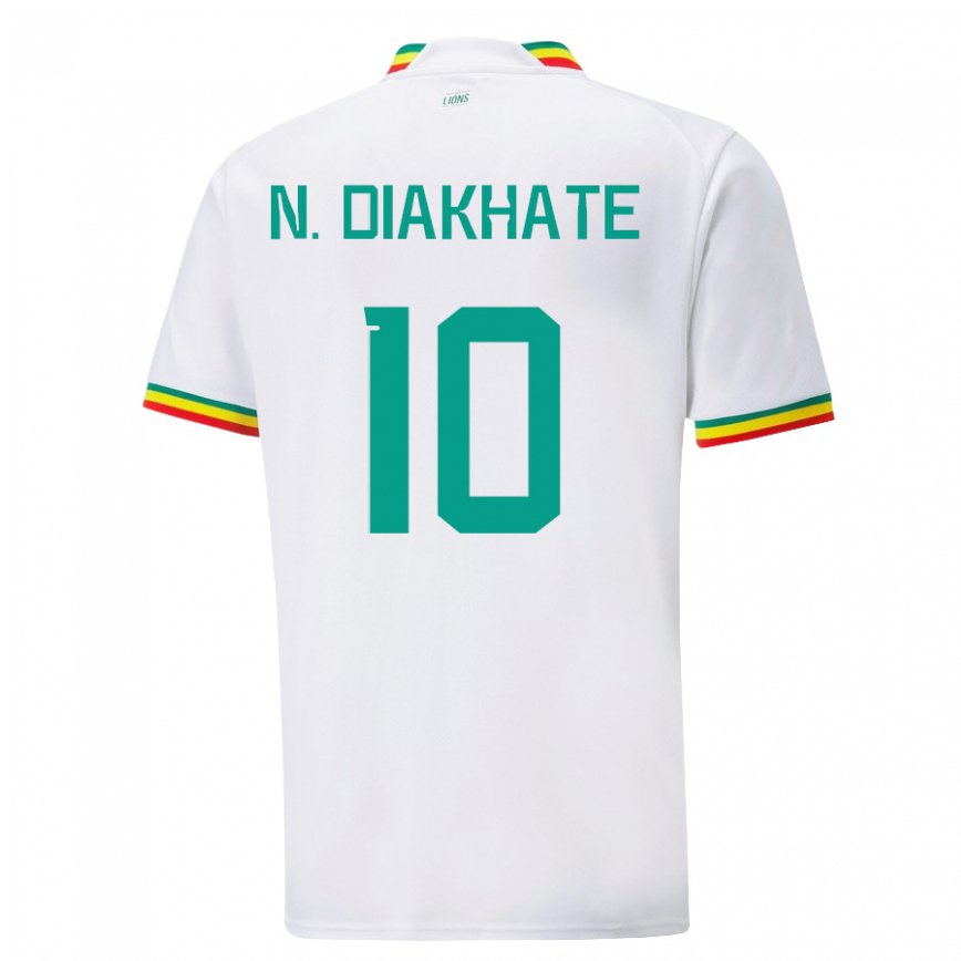 Niño Camiseta Senegal Ndeye Awa Diakhate #10 Blanco 1ª Equipación 22-24 México