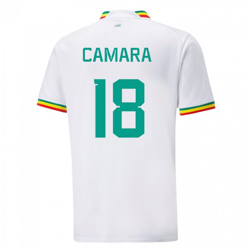 Niño Camiseta Senegal Meta Camara #18 Blanco 1ª Equipación 22-24 México