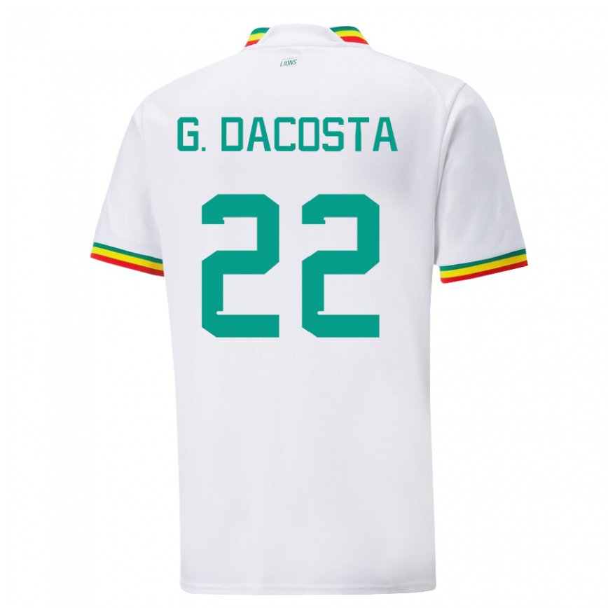 Niño Camiseta Senegal Gladys Irene Dacosta #22 Blanco 1ª Equipación 22-24 México