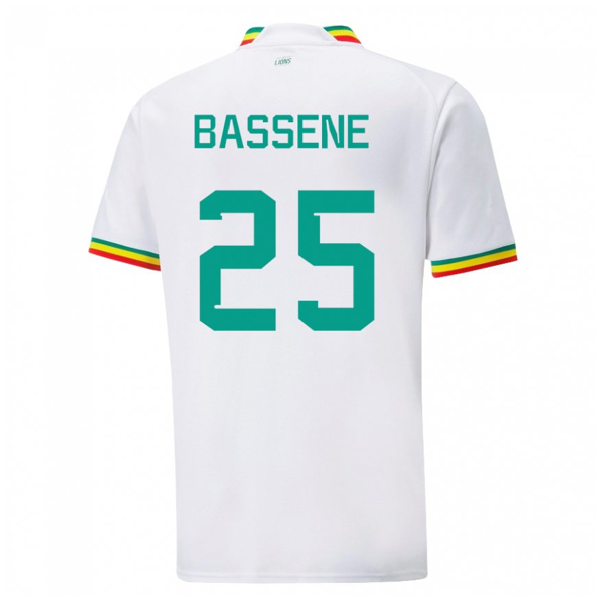 Niño Camiseta Senegal Pascaline Bassene #25 Blanco 1ª Equipación 22-24 México