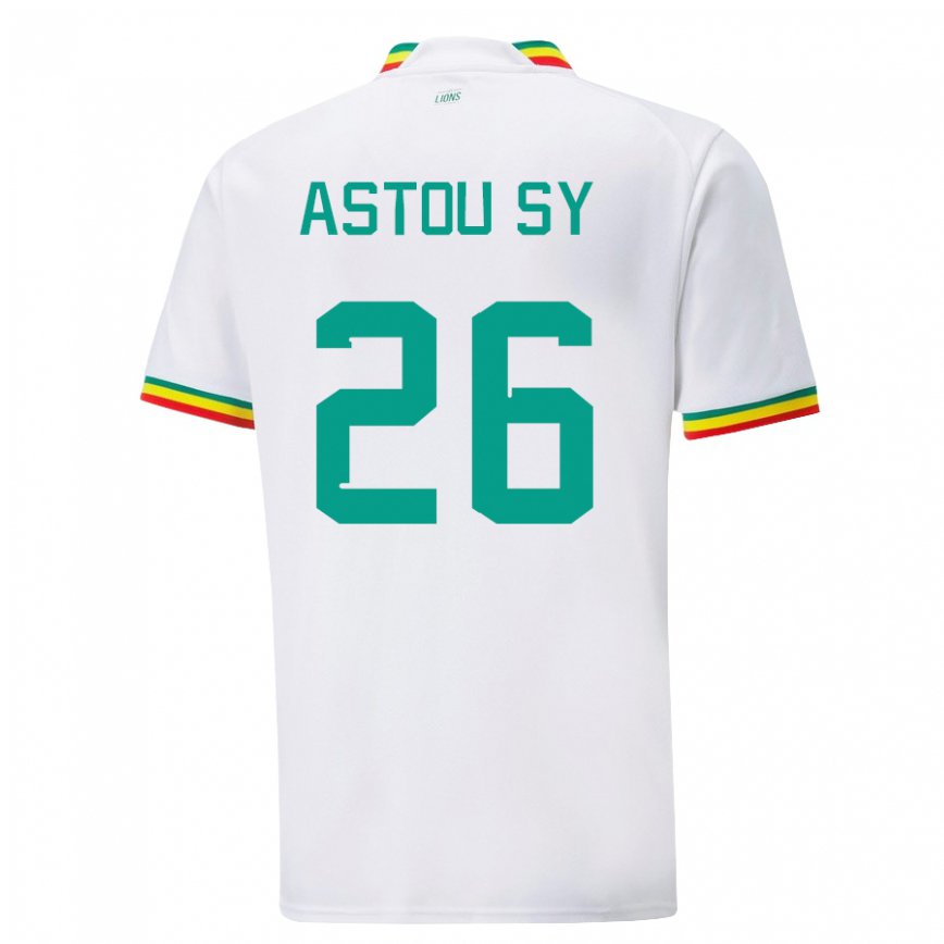 Niño Camiseta Senegal Astou Sy #26 Blanco 1ª Equipación 22-24 México