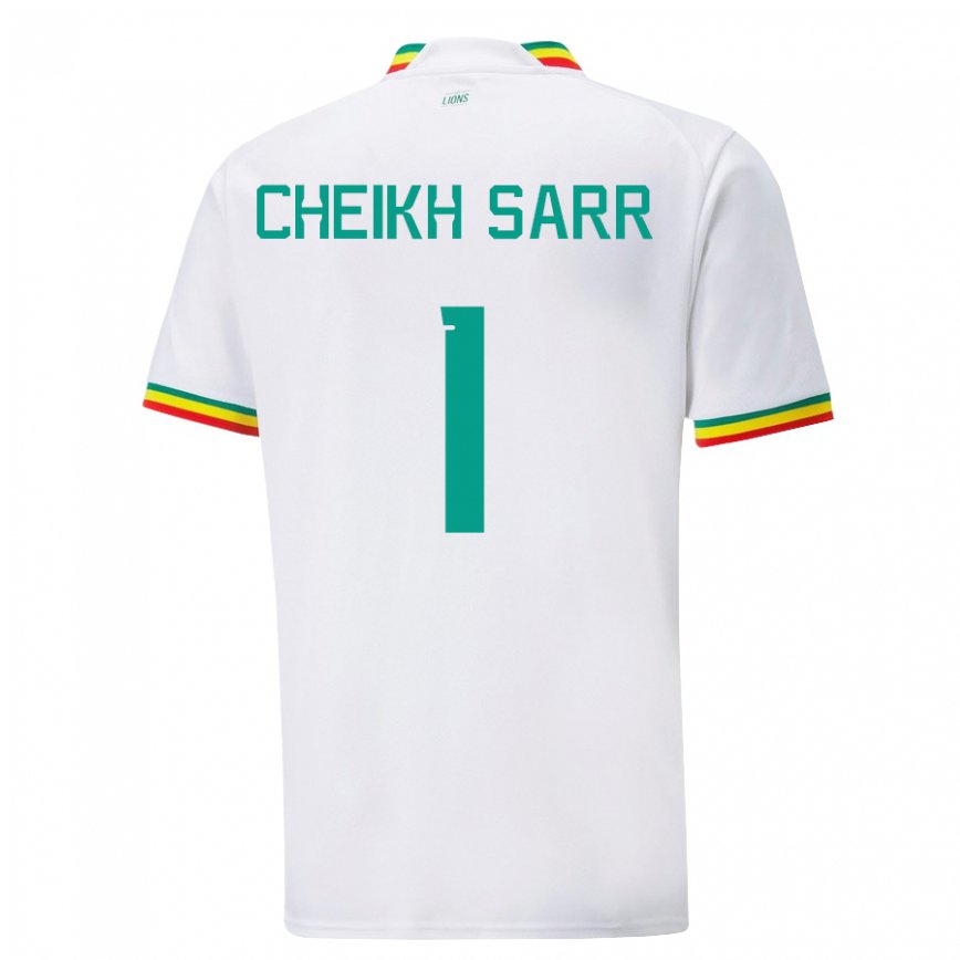 Niño Camiseta Senegal Cheikh Sarr #1 Blanco 1ª Equipación 22-24 México