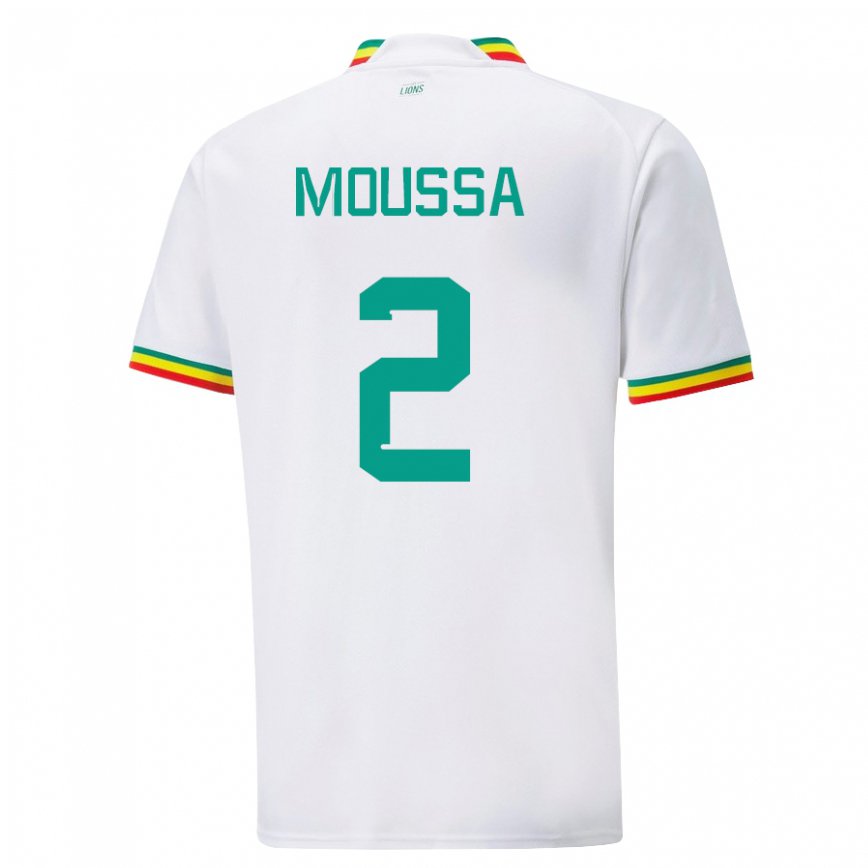 Niño Camiseta Senegal Moussa N Diaye #2 Blanco 1ª Equipación 22-24 México