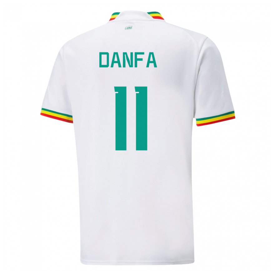 Niño Camiseta Senegal Mamadou Danfa #11 Blanco 1ª Equipación 22-24 México