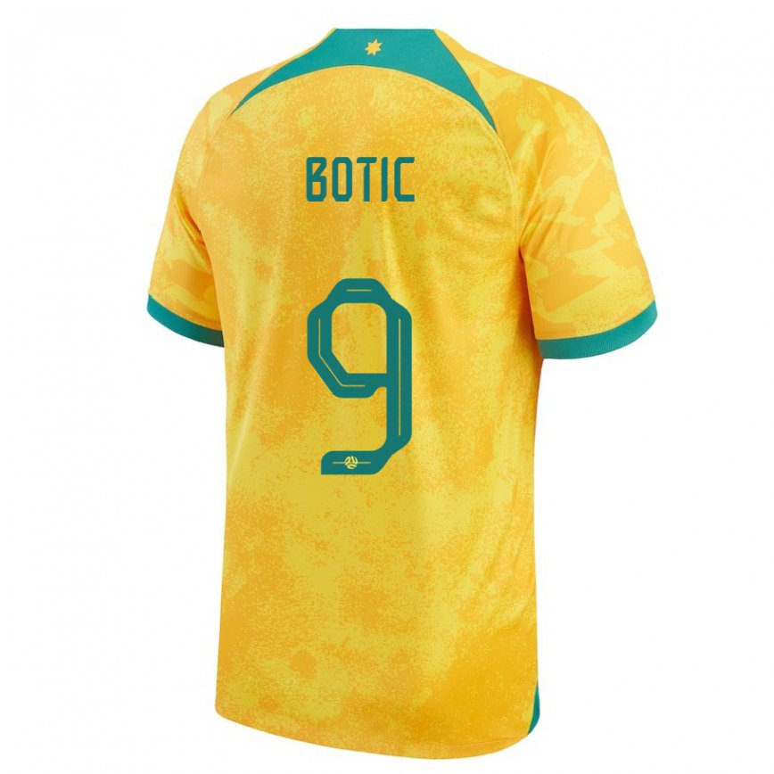 Niño Camiseta Australia Noah Botic #9 Dorado 1ª Equipación 22-24 México