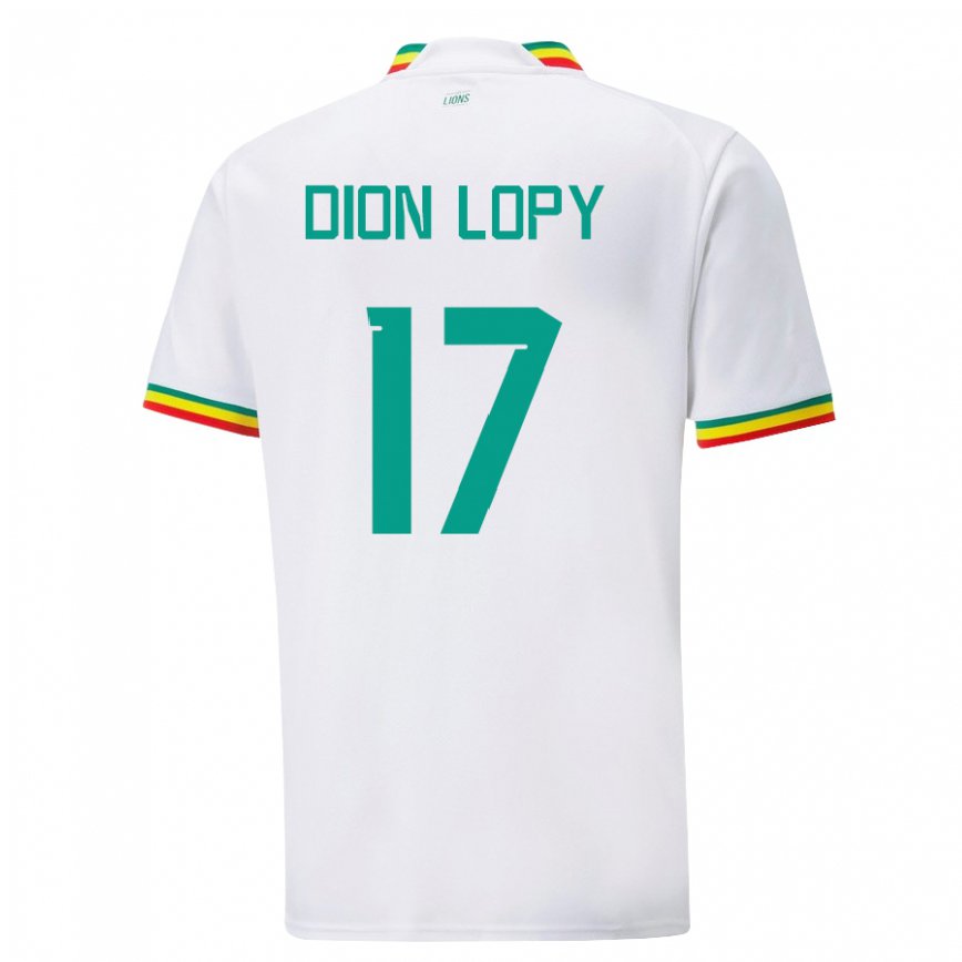 Niño Camiseta Senegal Dion Lopy #17 Blanco 1ª Equipación 22-24 México