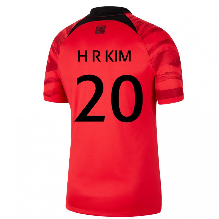 Niño Camiseta Corea Del Sur Kim Hye Ri #20 Negro Rojo 1ª Equipación 22-24 México