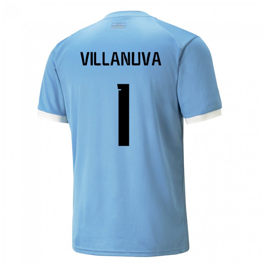 Niño Camiseta Uruguay Josefina Villanuva #1 Azul 1ª Equipación 22-24 México