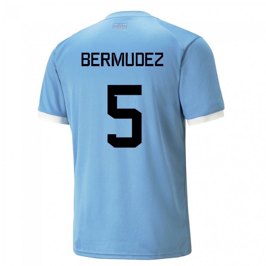 Niño Camiseta Uruguay Karol Bermudez #5 Azul 1ª Equipación 22-24 México