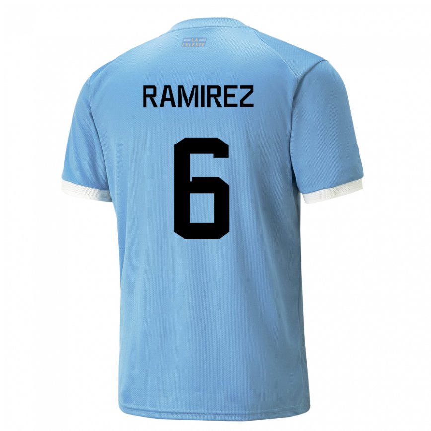 Niño Camiseta Uruguay Sindy Ramirez #6 Azul 1ª Equipación 22-24 México