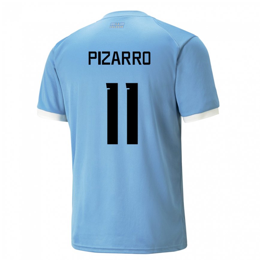 Niño Camiseta Uruguay Esperanza Pizarro #11 Azul 1ª Equipación 22-24 México