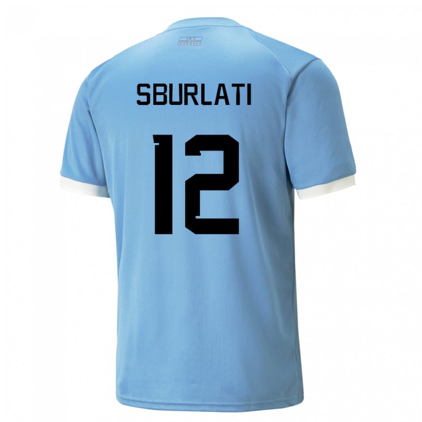 Niño Camiseta Uruguay Vanina Sburlati #12 Azul 1ª Equipación 22-24 México