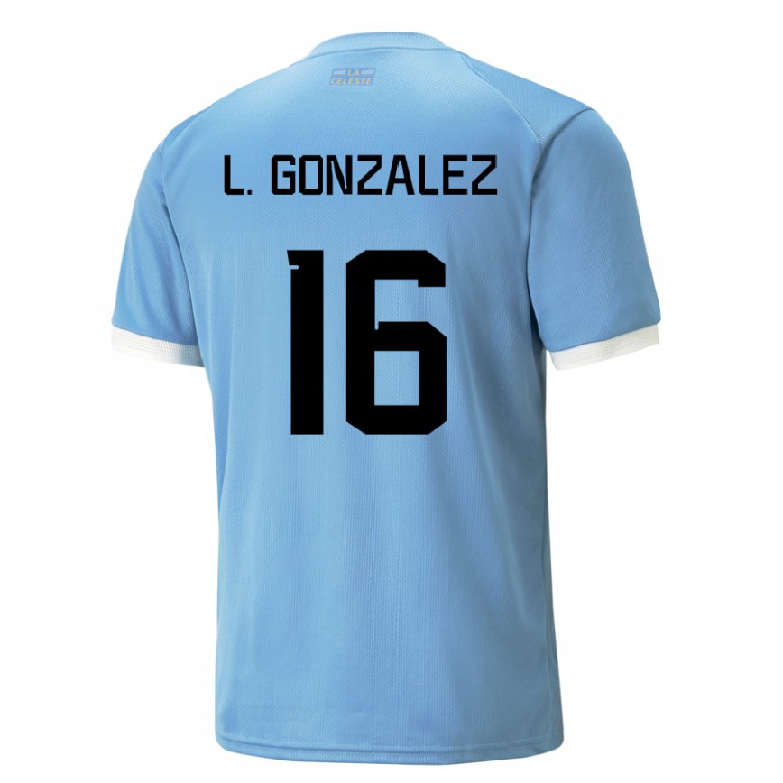 Niño Camiseta Uruguay Lorena Gonzalez #16 Azul 1ª Equipación 22-24 México