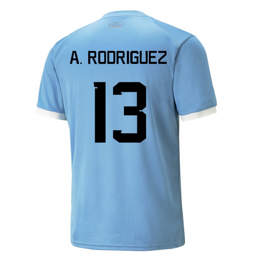 Niño Camiseta Uruguay Agustin Rodriguez #13 Azul 1ª Equipación 22-24 México