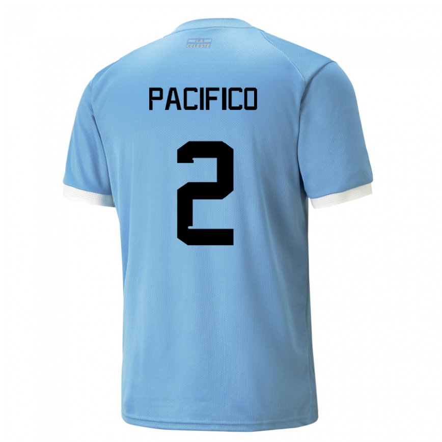 Niño Camiseta Uruguay Patricio Pacifico #2 Azul 1ª Equipación 22-24 México