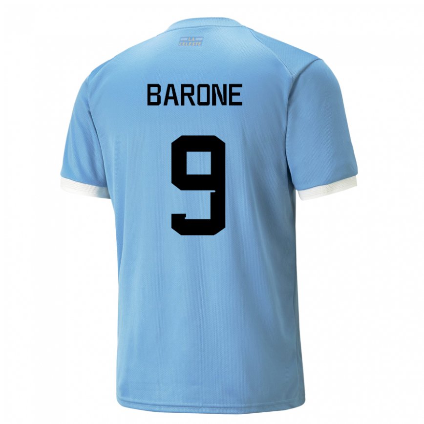 Niño Camiseta Uruguay Faustino Barone #9 Azul 1ª Equipación 22-24 México