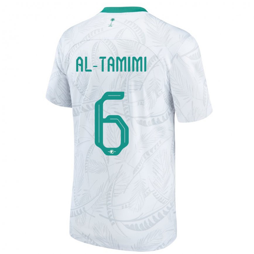 Niño Camiseta Arabia Saudita Maryam Al Tamimi #6 Blanco 1ª Equipación 22-24 México