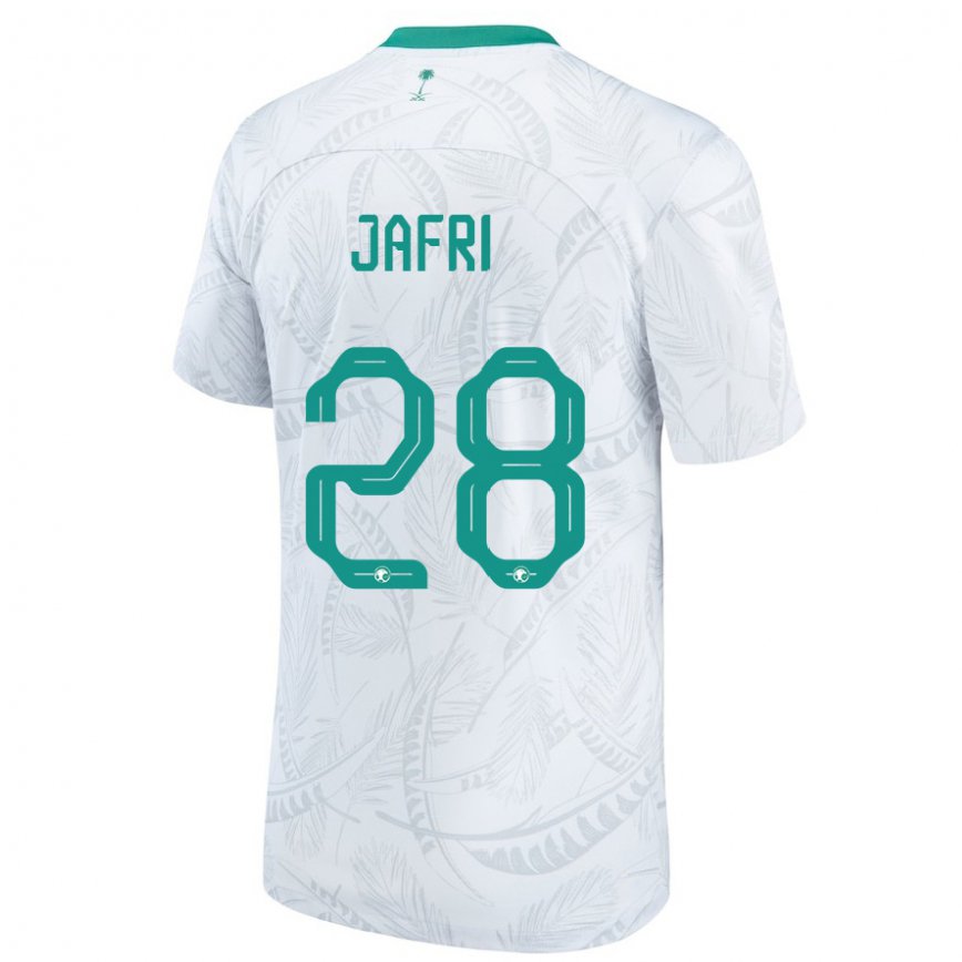 Niño Camiseta Arabia Saudita Farah Jafri #28 Blanco 1ª Equipación 22-24 México