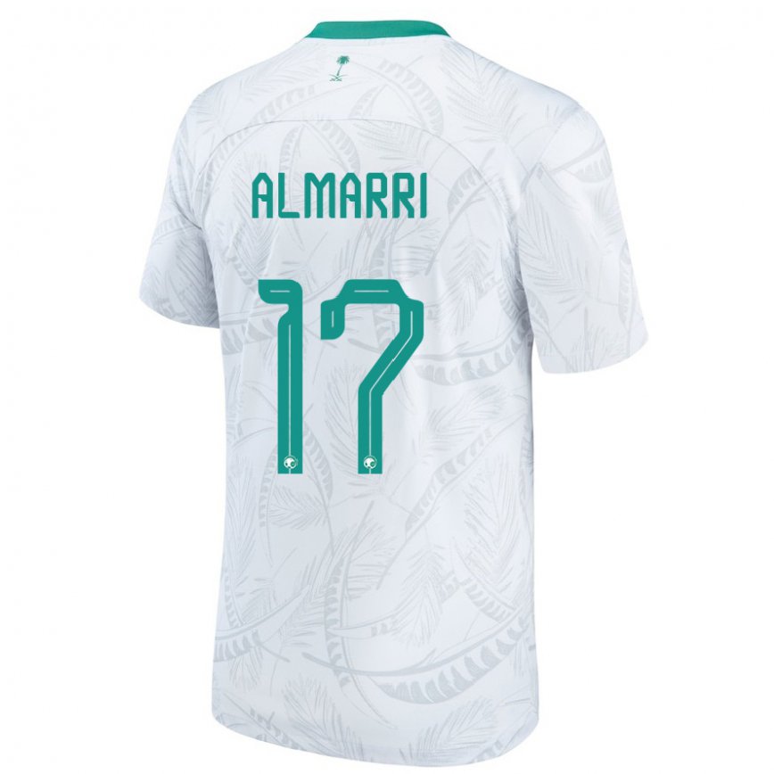 Niño Camiseta Arabia Saudita Mohammed Almarri #17 Blanco 1ª Equipación 22-24 México