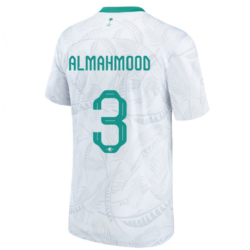 Niño Camiseta Arabia Saudita Mohammed Almahmood #3 Blanco 1ª Equipación 22-24 México