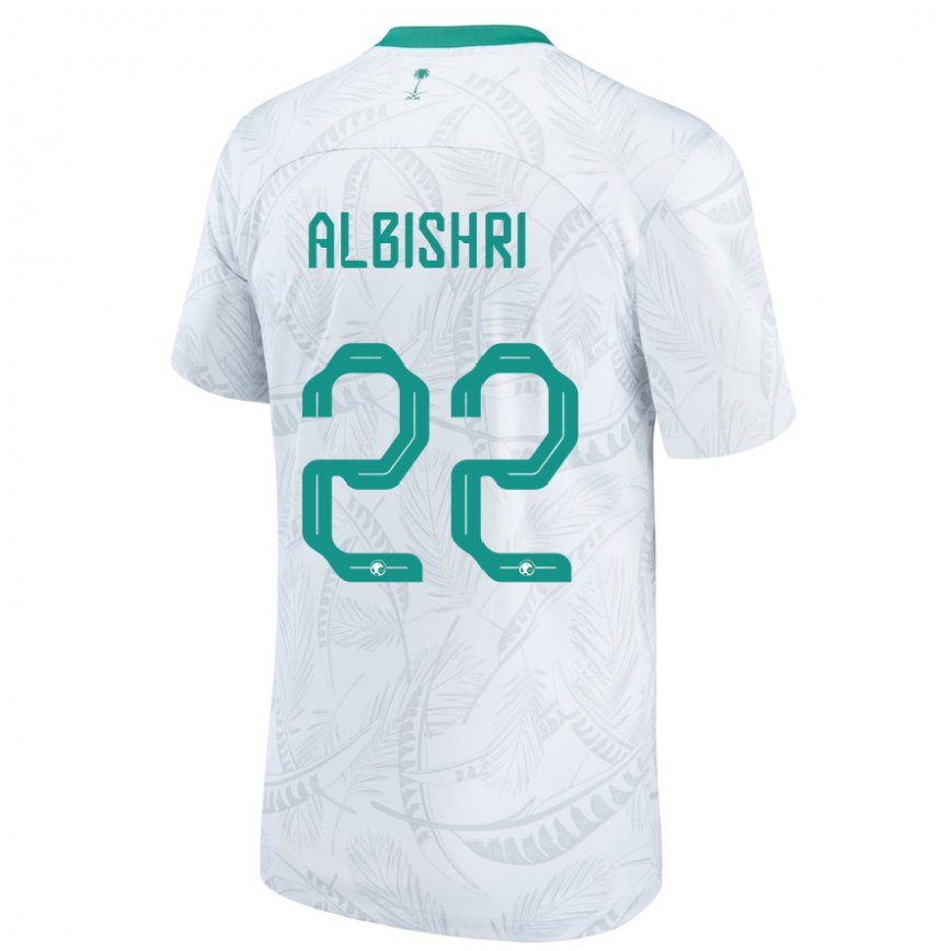 Niño Camiseta Arabia Saudita Nawaf Albishri #22 Blanco 1ª Equipación 22-24 México