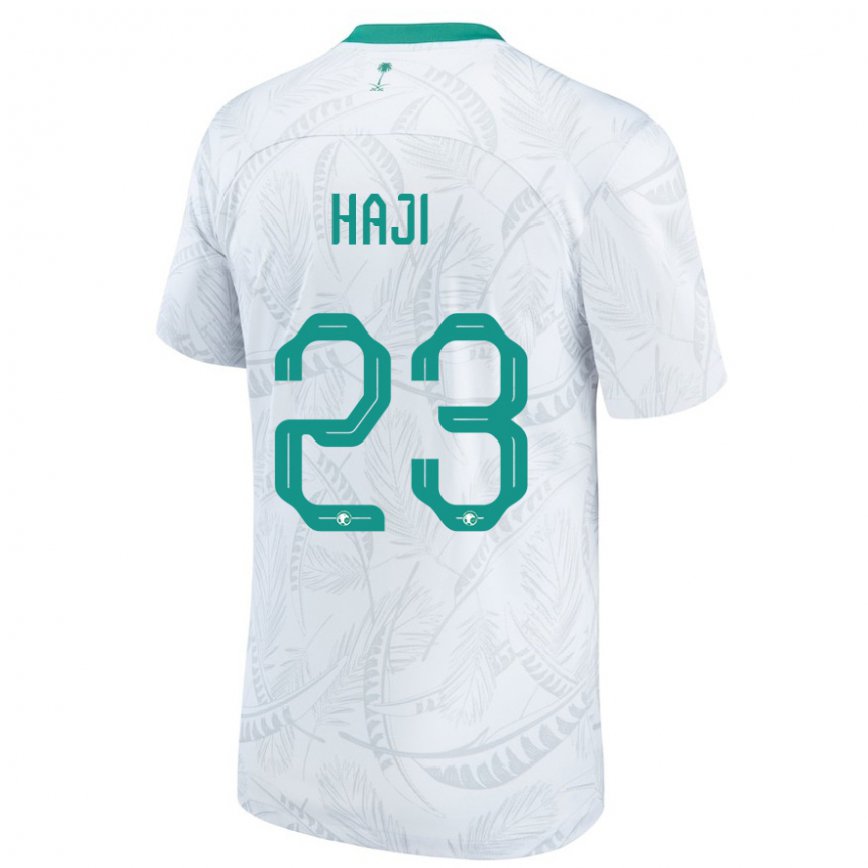 Niño Camiseta Arabia Saudita Talal Haji #23 Blanco 1ª Equipación 22-24 México