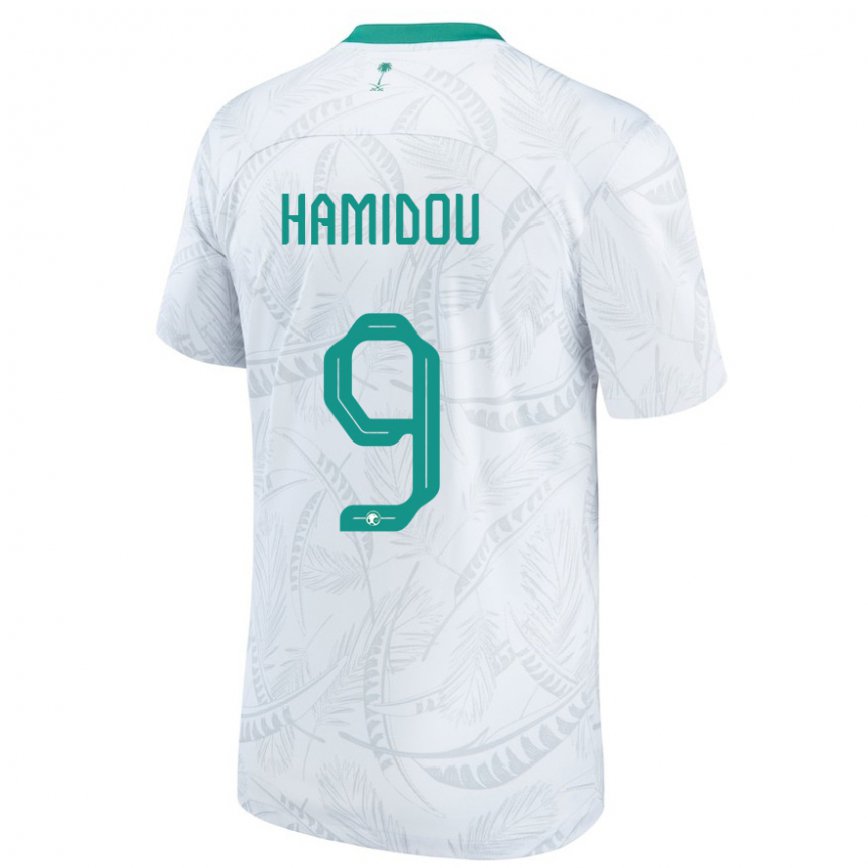 Niño Camiseta Arabia Saudita Rayane Hamidou #9 Blanco 1ª Equipación 22-24 México