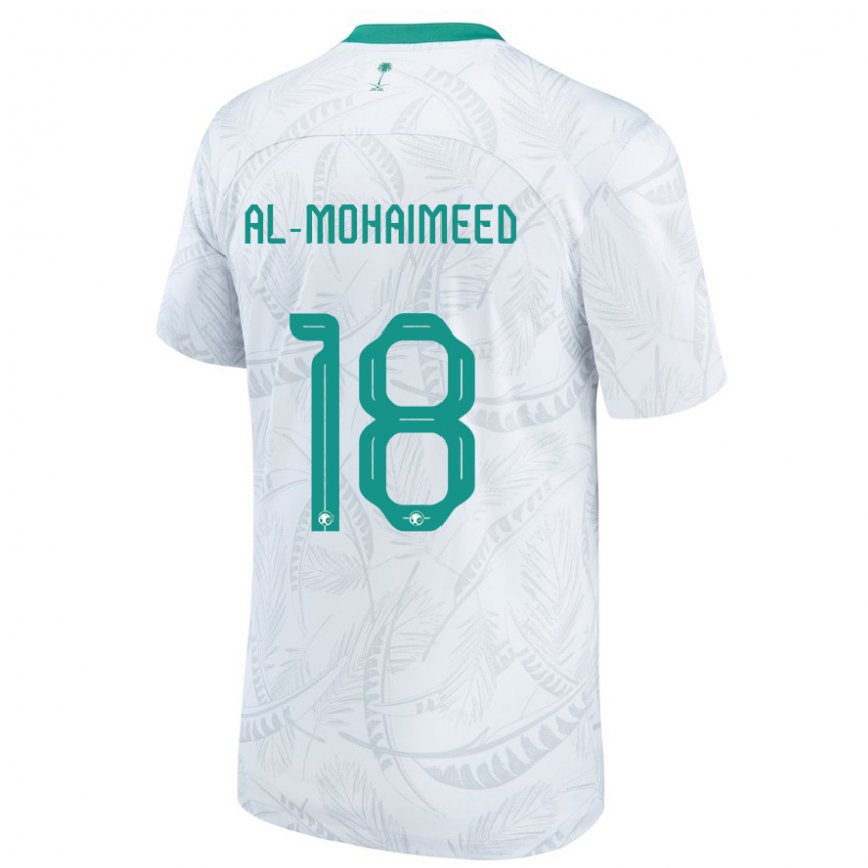 Niño Camiseta Arabia Saudita Samer Al Mohaimeed #18 Blanco 1ª Equipación 22-24 México