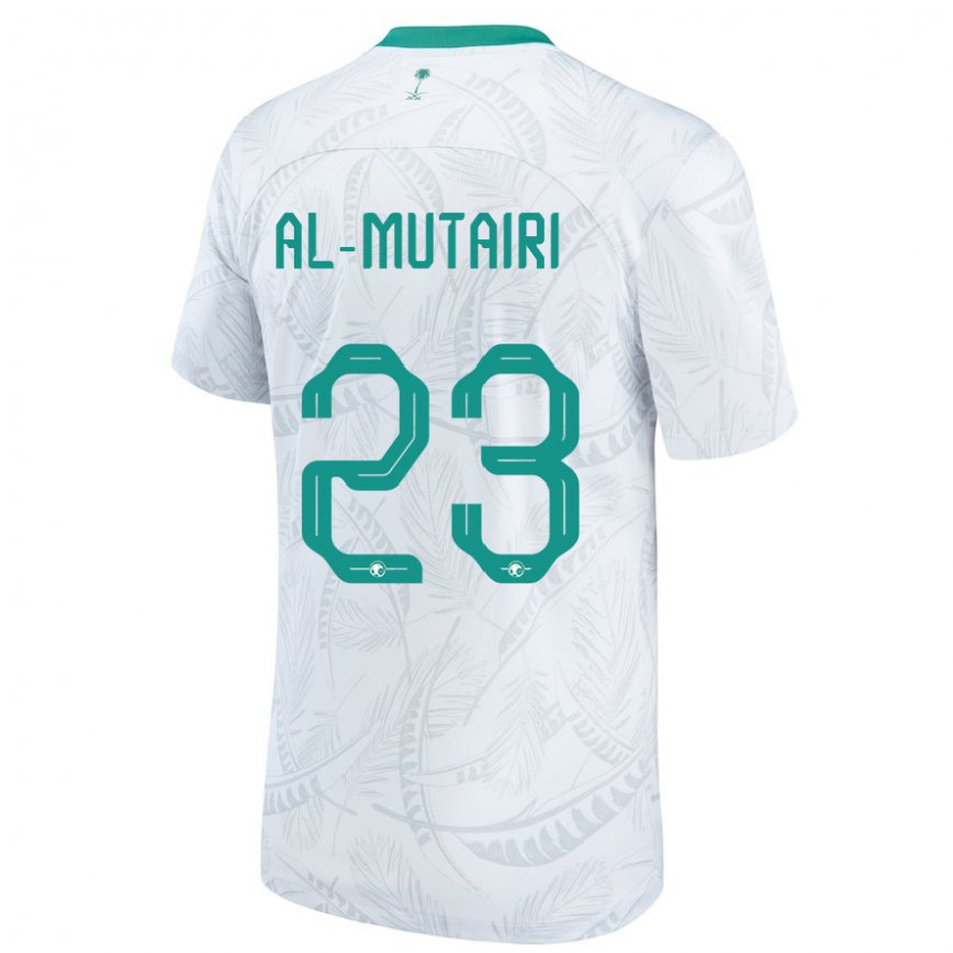 Niño Camiseta Arabia Saudita Turki Al Mutairi #23 Blanco 1ª Equipación 22-24 México