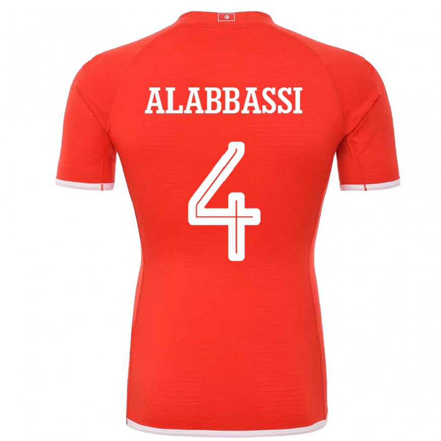 Niño Camiseta Túnez Chaima Alabbassi #4 Rojo 1ª Equipación 22-24 México