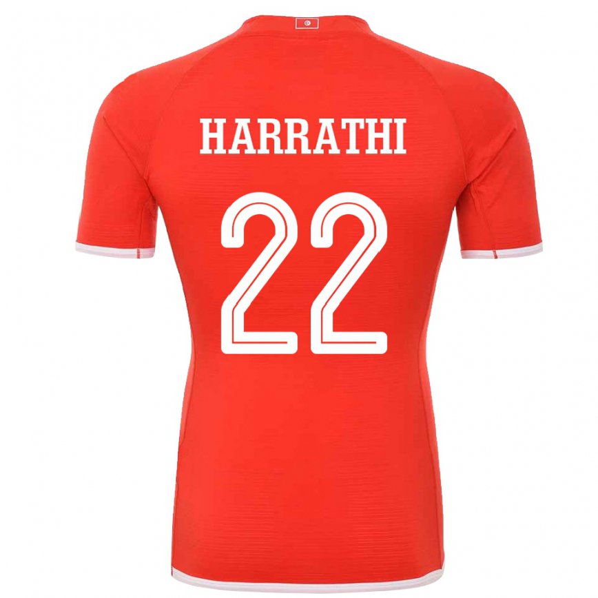 Niño Camiseta Túnez Najla Harrathi #22 Rojo 1ª Equipación 22-24 México