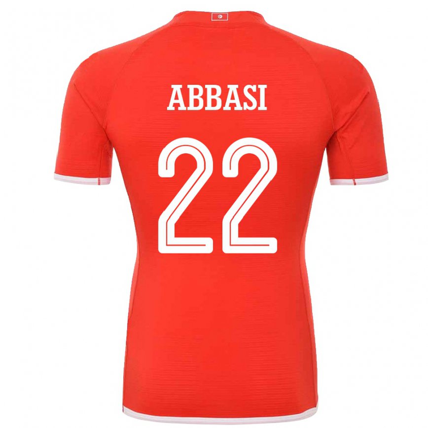 Niño Camiseta Túnez Bechir Abbasi #22 Rojo 1ª Equipación 22-24 México