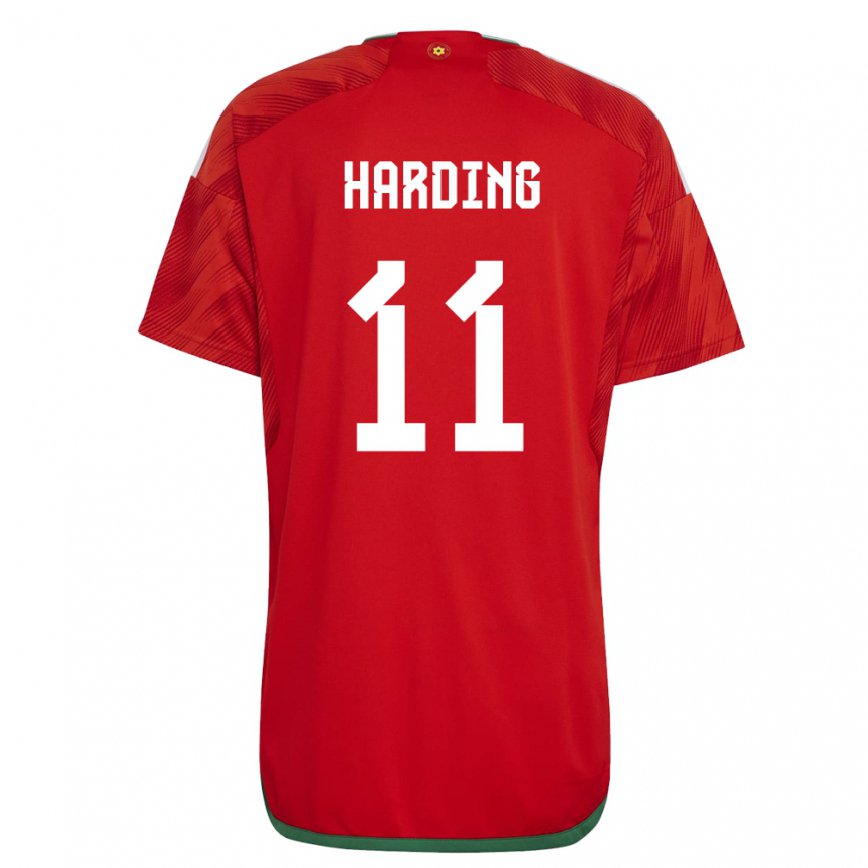 Niño Camiseta Gales Natasha Harding #11 Rojo 1ª Equipación 22-24 México