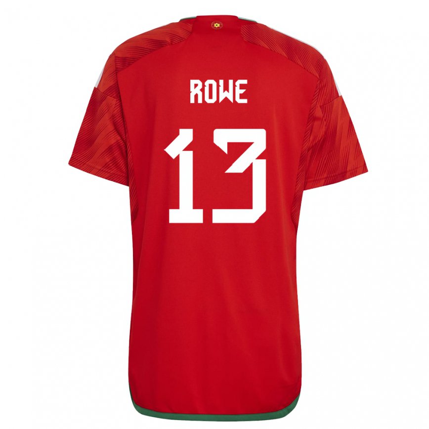 Niño Camiseta Gales Rachel Rowe #13 Rojo 1ª Equipación 22-24 México