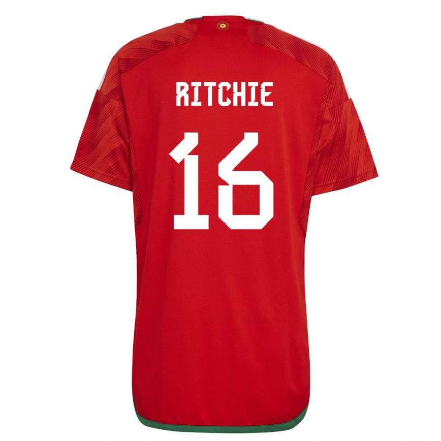 Niño Camiseta Gales Amelia Ritchie #16 Rojo 1ª Equipación 22-24 México