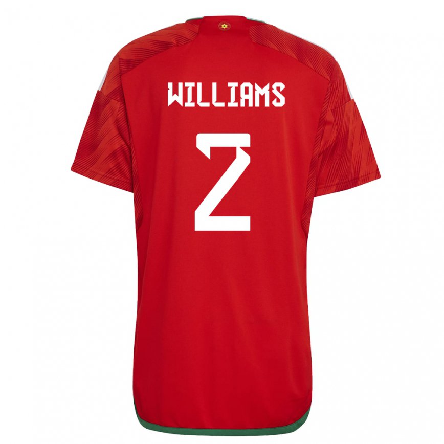 Niño Camiseta Gales Alex Williams #2 Rojo 1ª Equipación 22-24 México