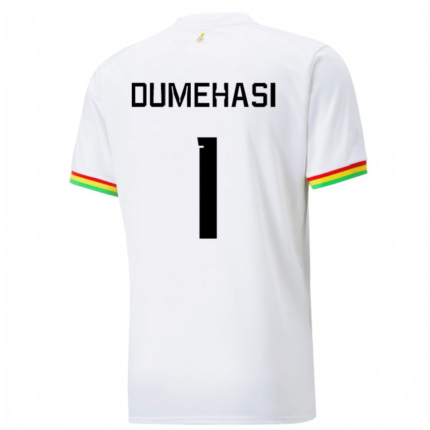 Niño Camiseta Ghana Fafali Dumehasi #1 Blanco 1ª Equipación 22-24 México