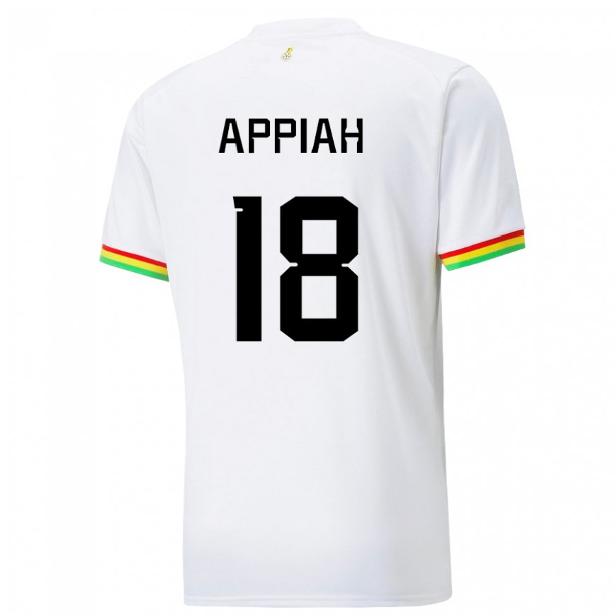 Niño Camiseta Ghana Veronica Appiah #18 Blanco 1ª Equipación 22-24 México