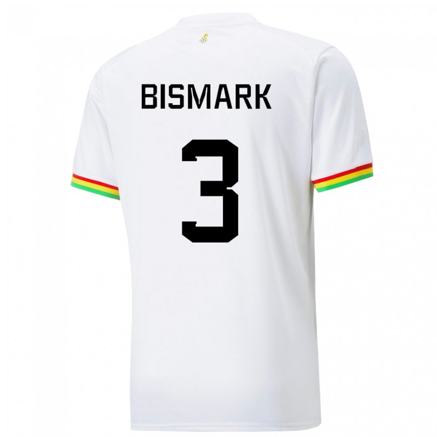 Niño Camiseta Ghana Anim Bismark #3 Blanco 1ª Equipación 22-24 México