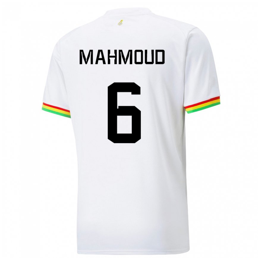 Niño Camiseta Ghana Mohaison Mahmoud #6 Blanco 1ª Equipación 22-24 México
